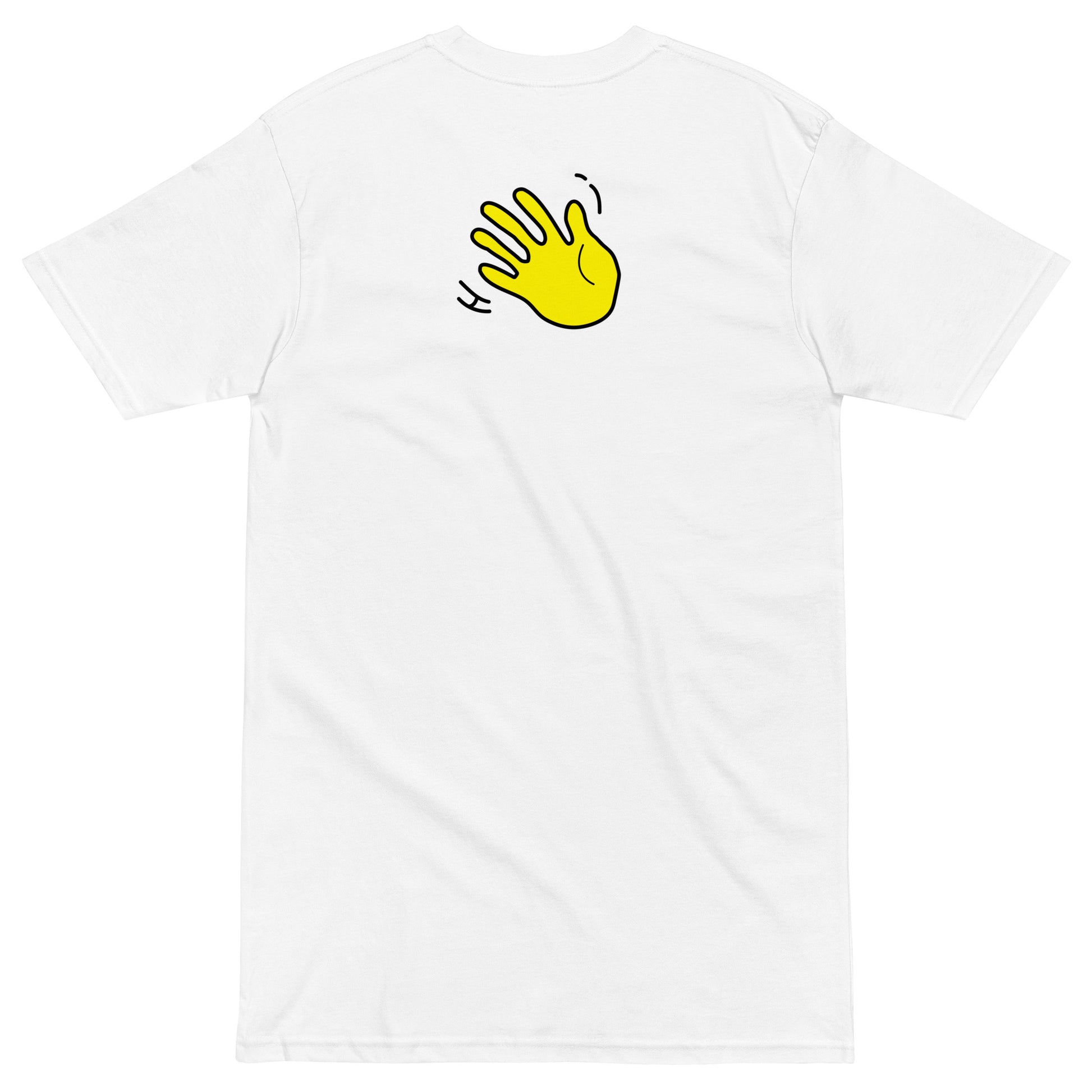 Hi Hello World white back detail