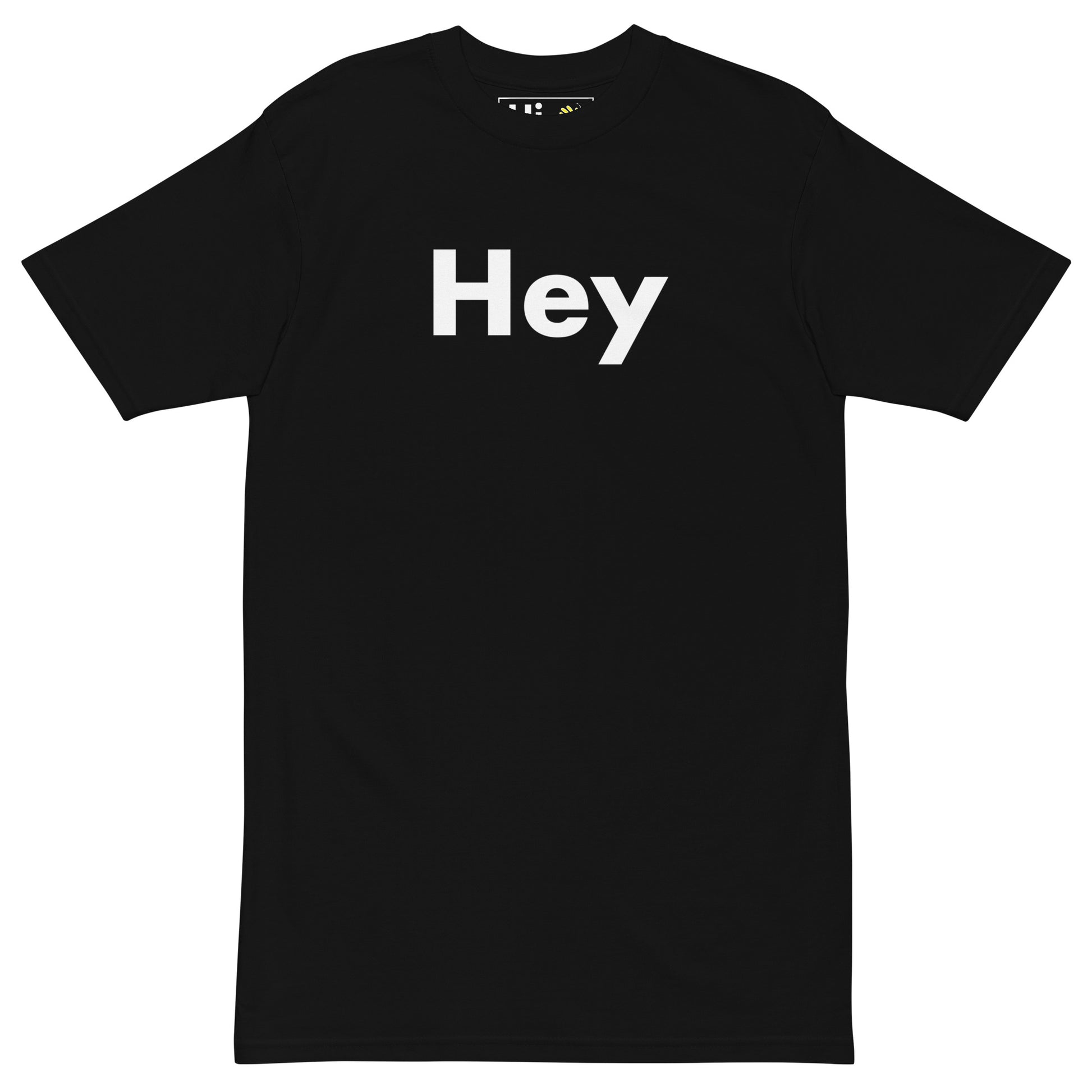 Hi Hey Friendly Greeting T shirt in black