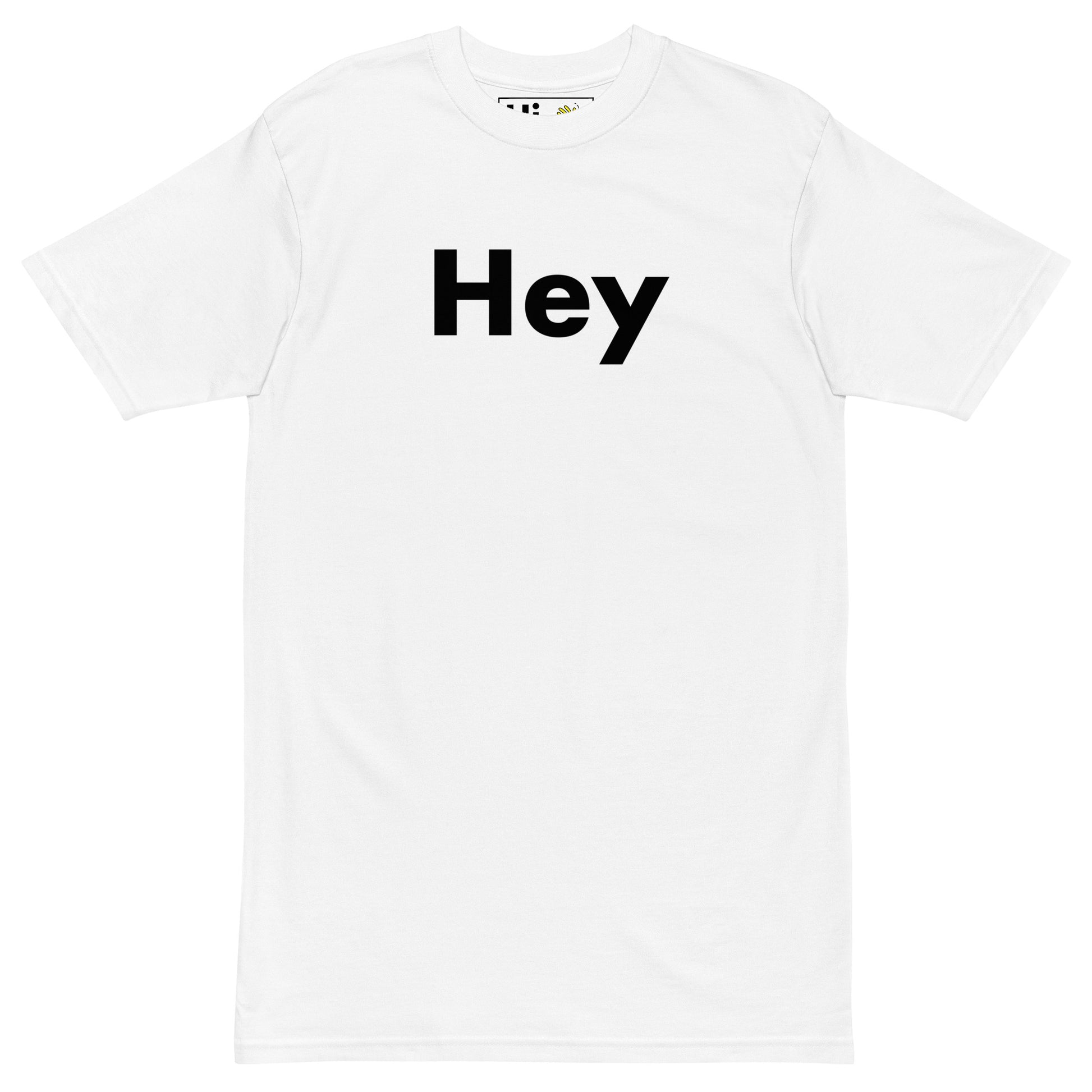 Hi Hey Friendly Greeting T shirt in white