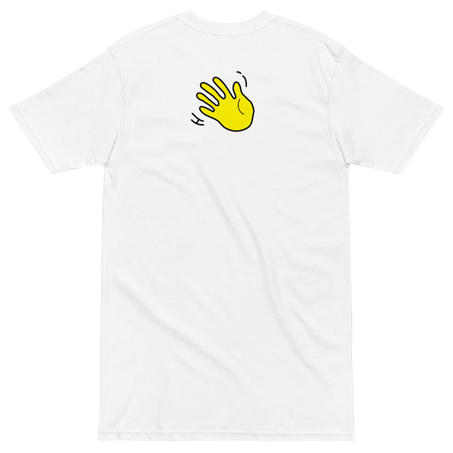 Hi Hey Hey Helen Tee white back Hi Logo