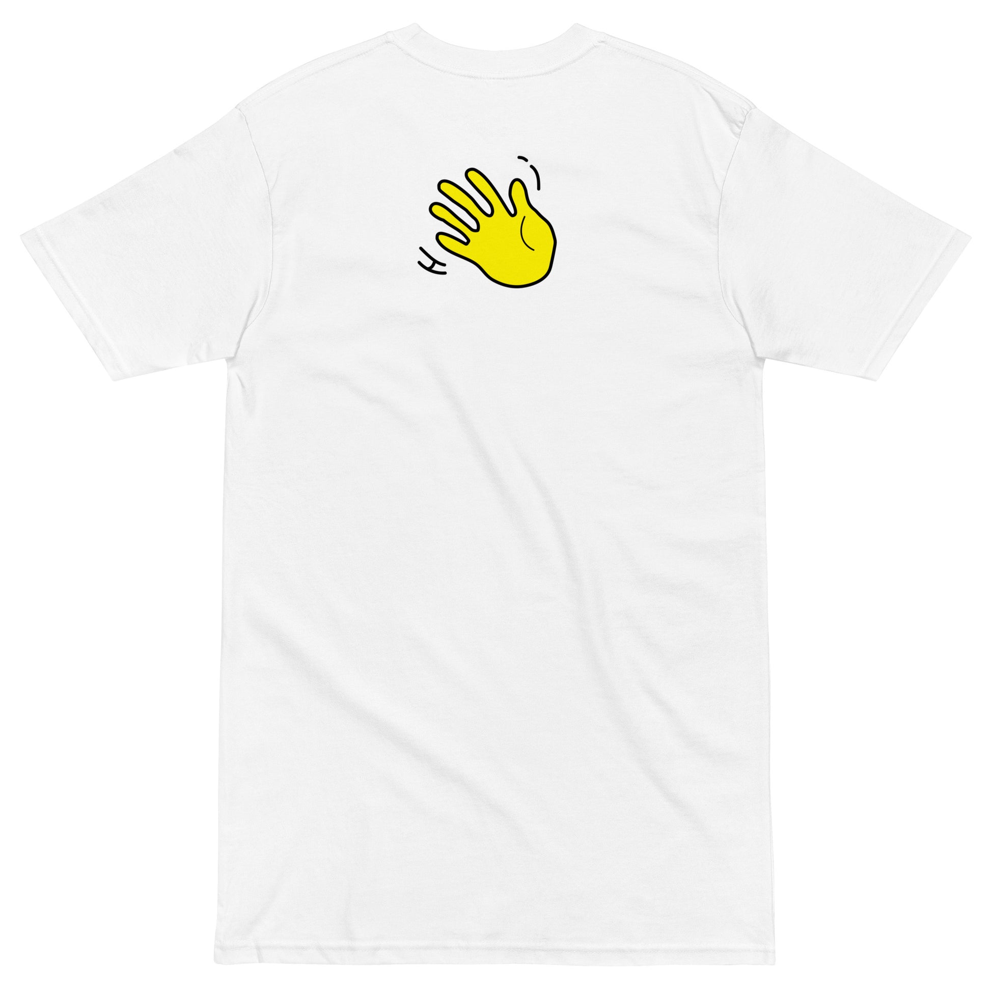 Hi Hey Hey Helen Tee white back Hi Logo