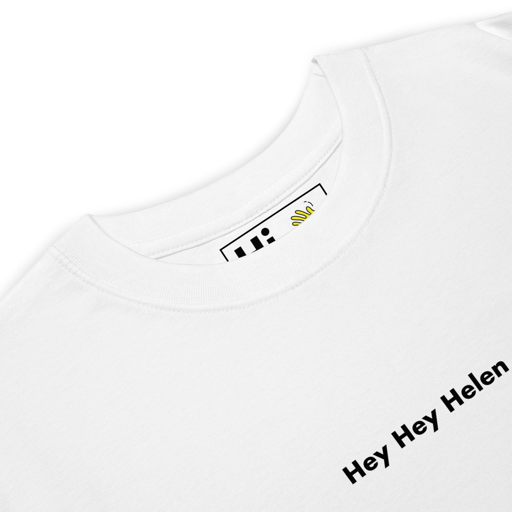 Hi Hey Hey Helen Tee white detail