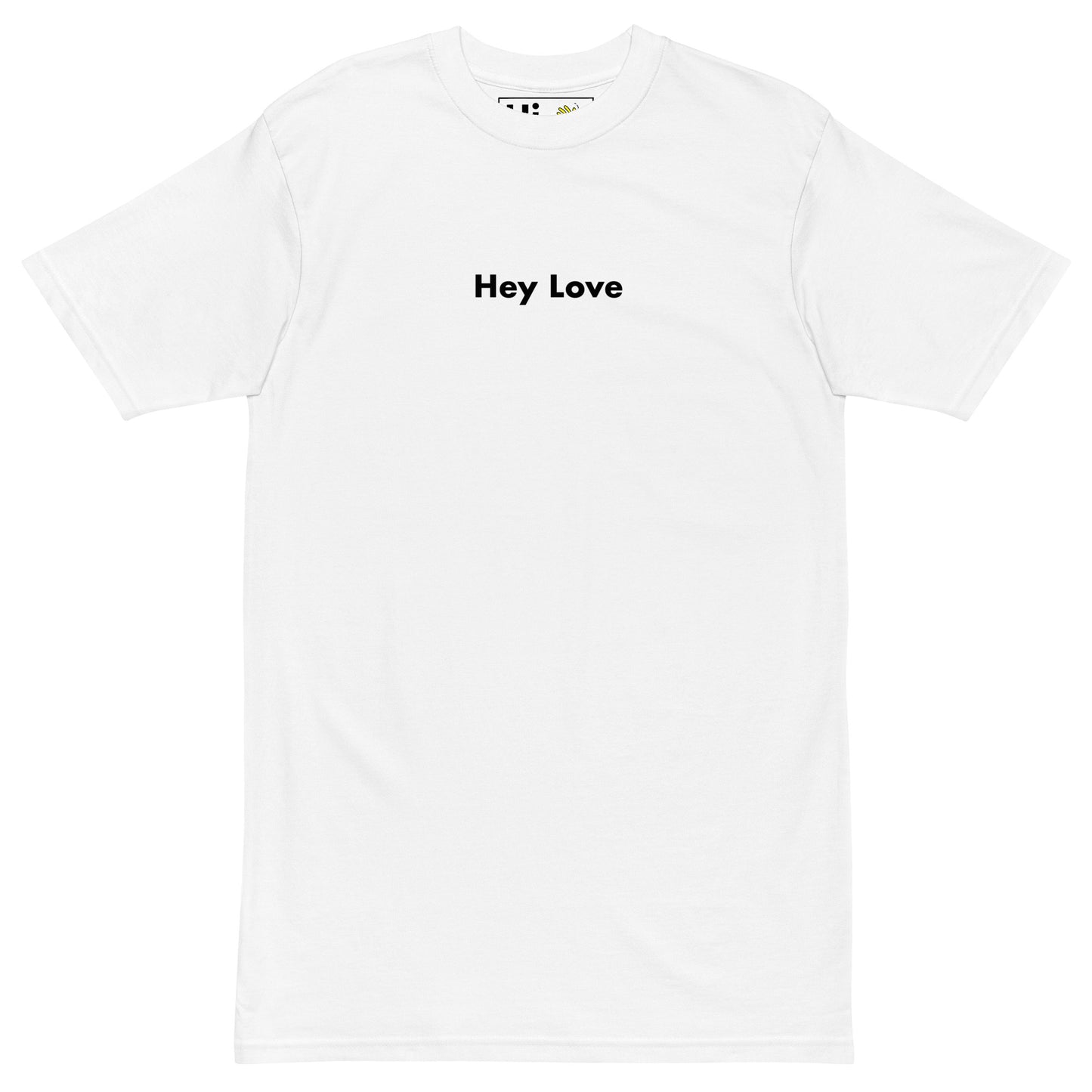 Hi Hey Love Greet Tee in white