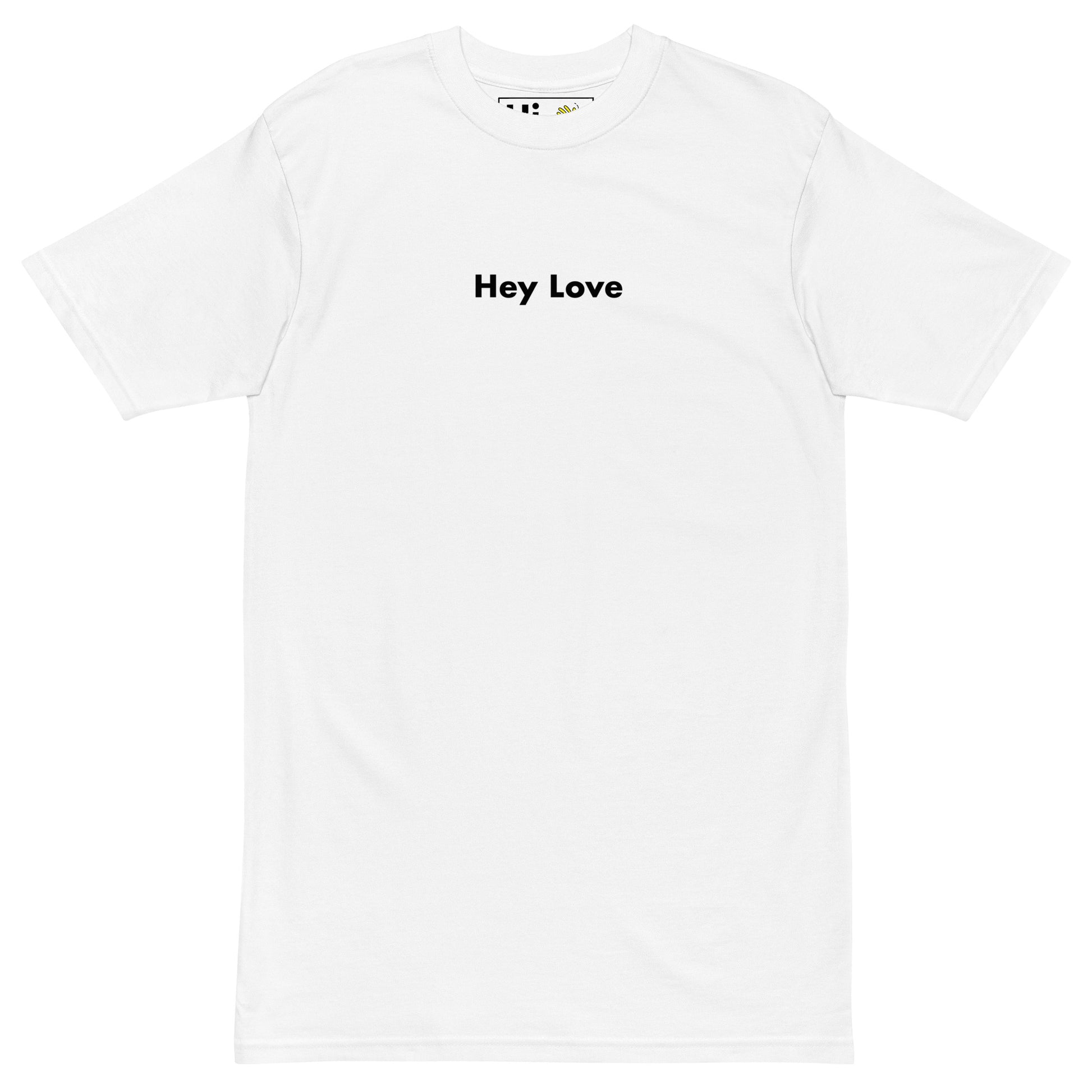Hi Hey Love Greet Tee in white