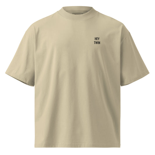 Hi Hey Twin oversize tee stone front