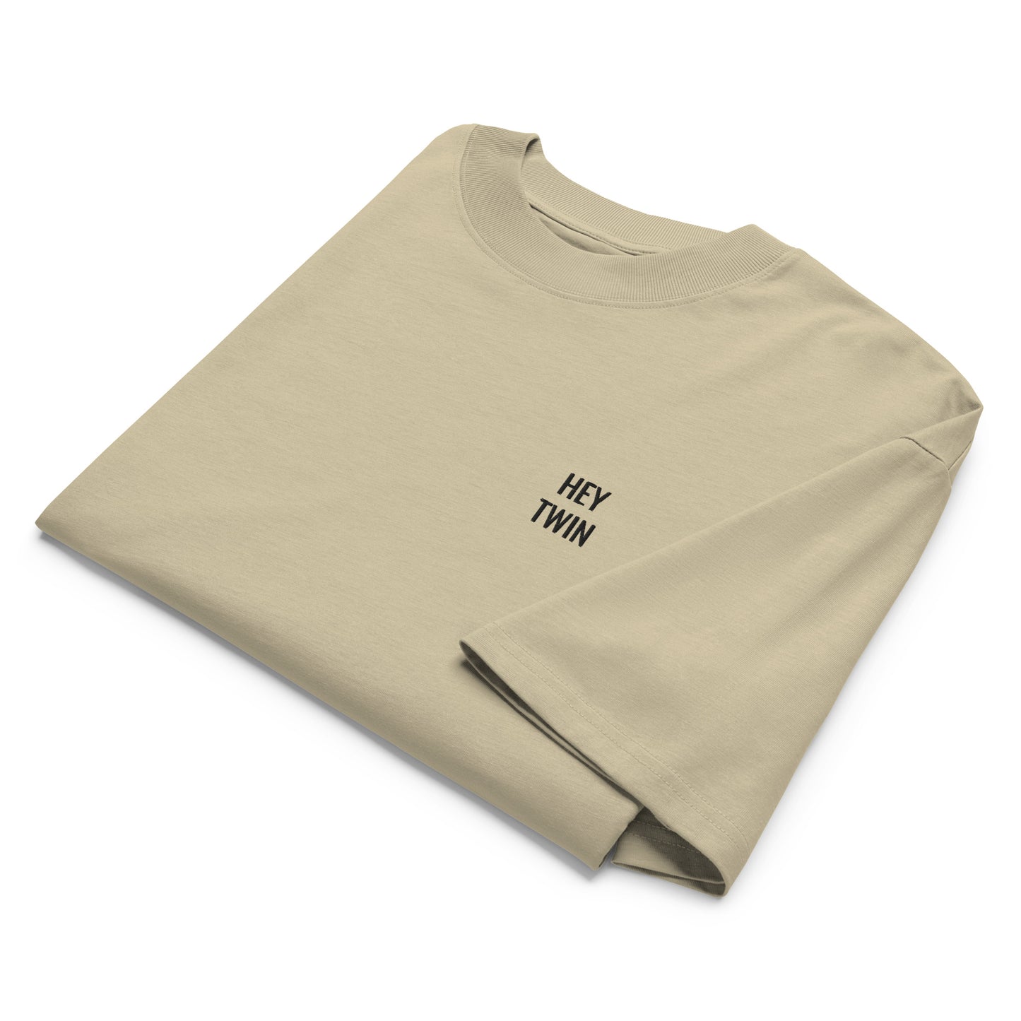 Hi Hey Twin oversize tee stone front detail