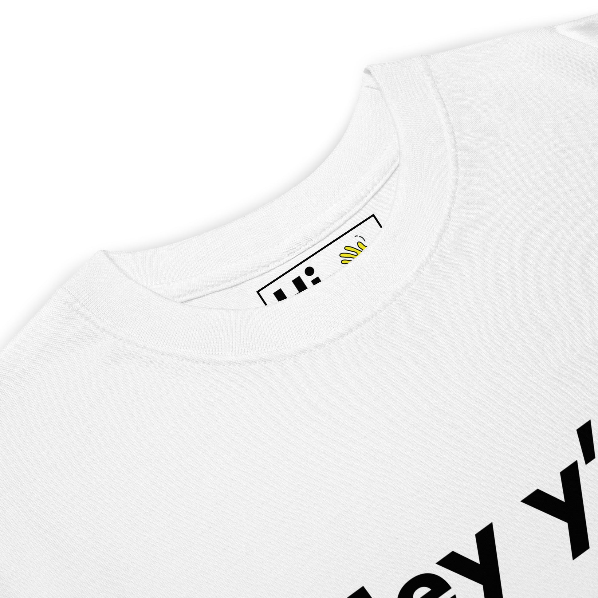 Hi Hey y'all Friendly Southern Greeting T shirt in white front
