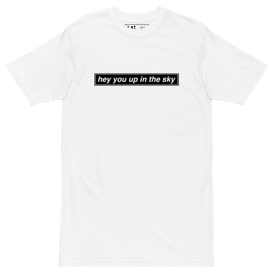 Hi Hey you up in the sky Oasis Live in 25 Greet Me At The Concert Decca Logo Tee Shirt in white
