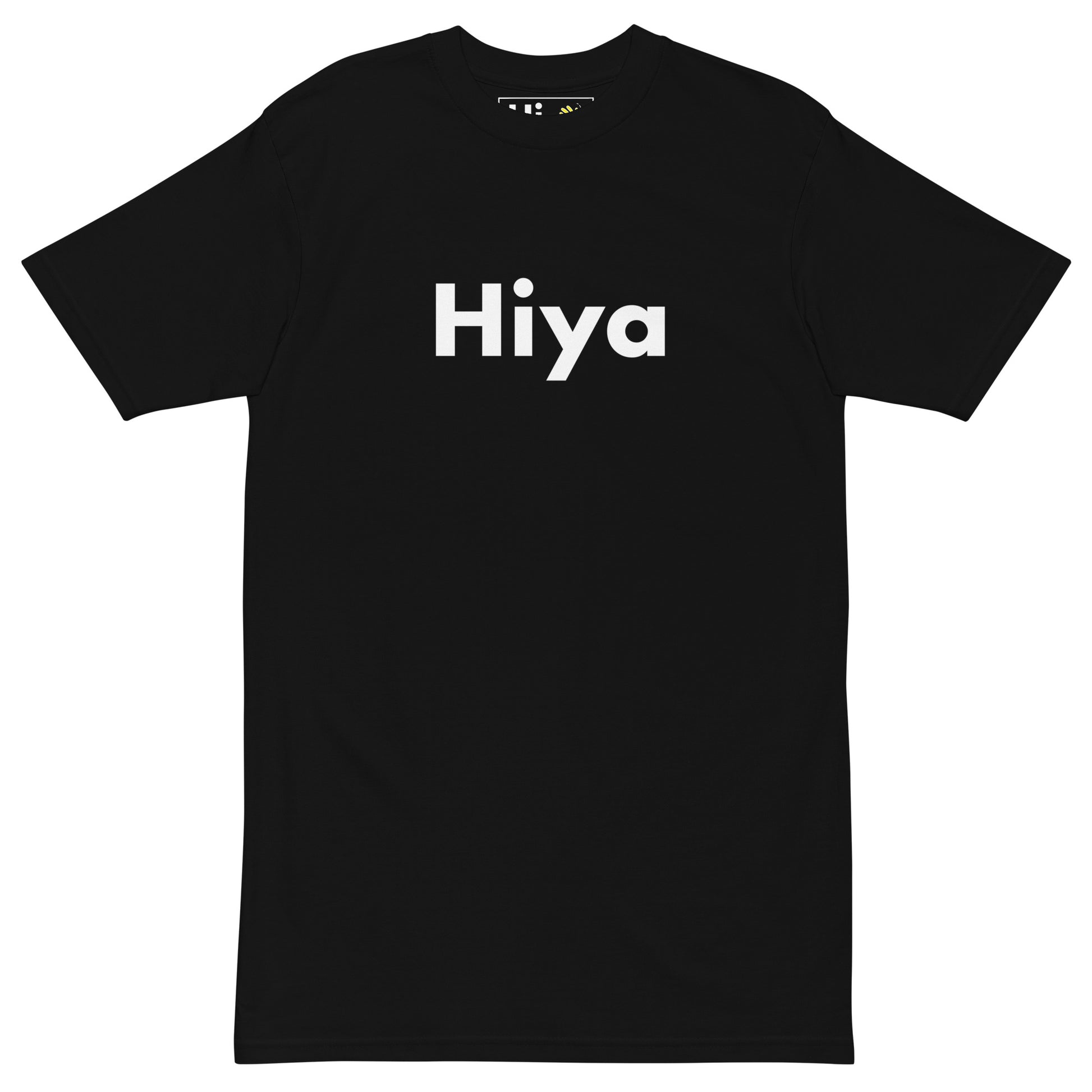 Hi Hiya Tee Friendly Greeting T shirt in black