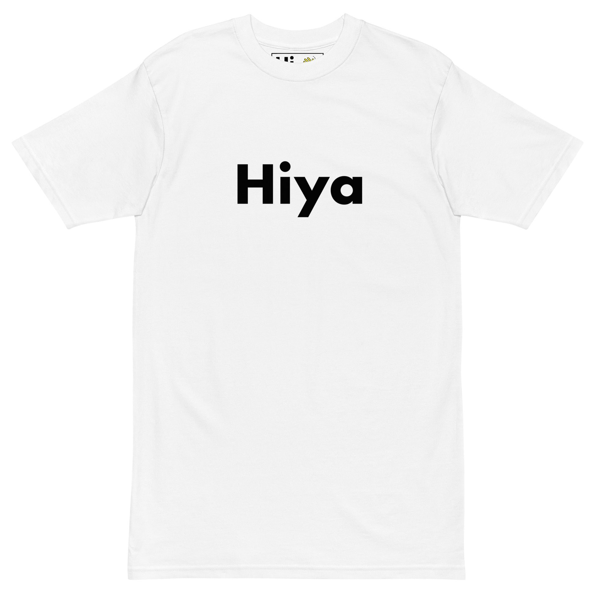 Hi Hiya Tee Friendly Greeting T shirt in white