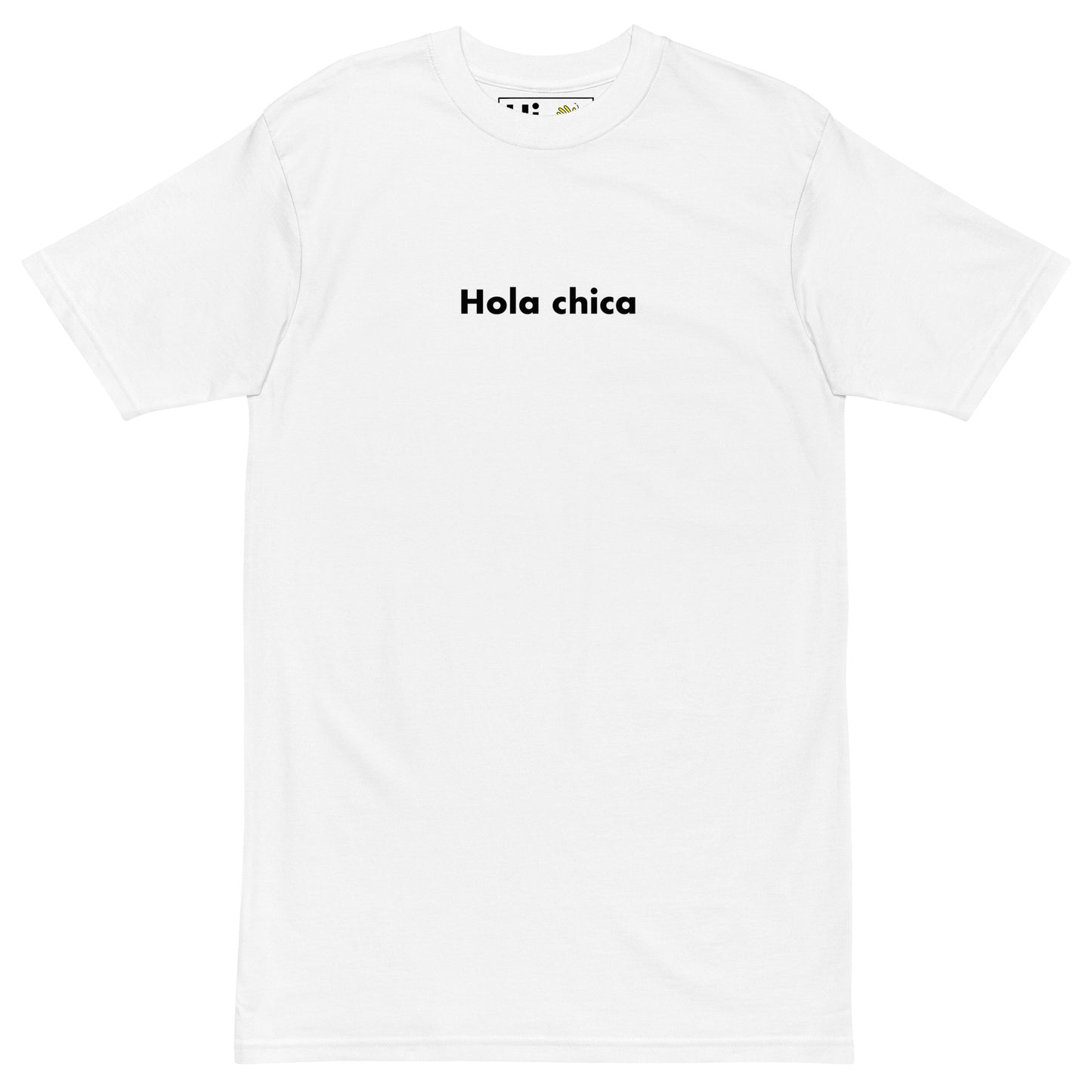 Hi Hola Chica Tee in white front