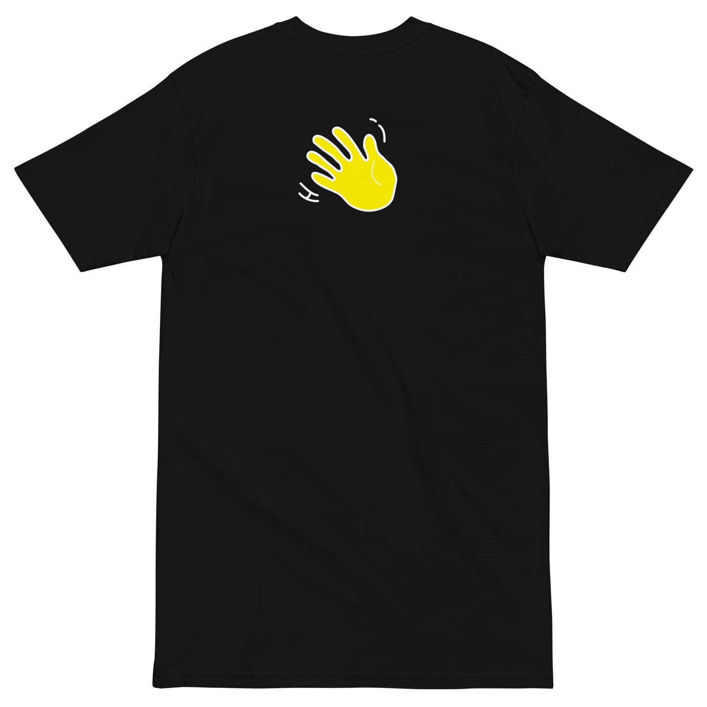 Hi Hola Mundo black back detail