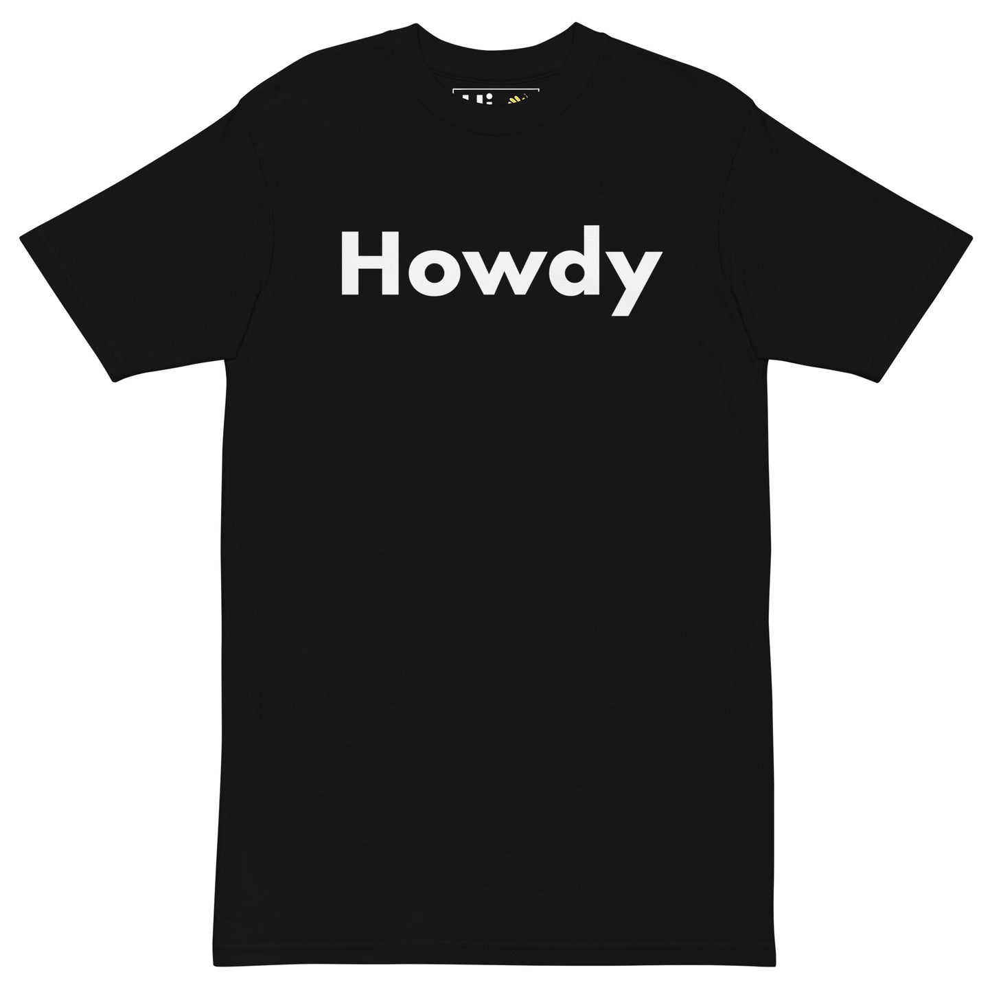 Hi Howdy USA Greeting T shirt in black