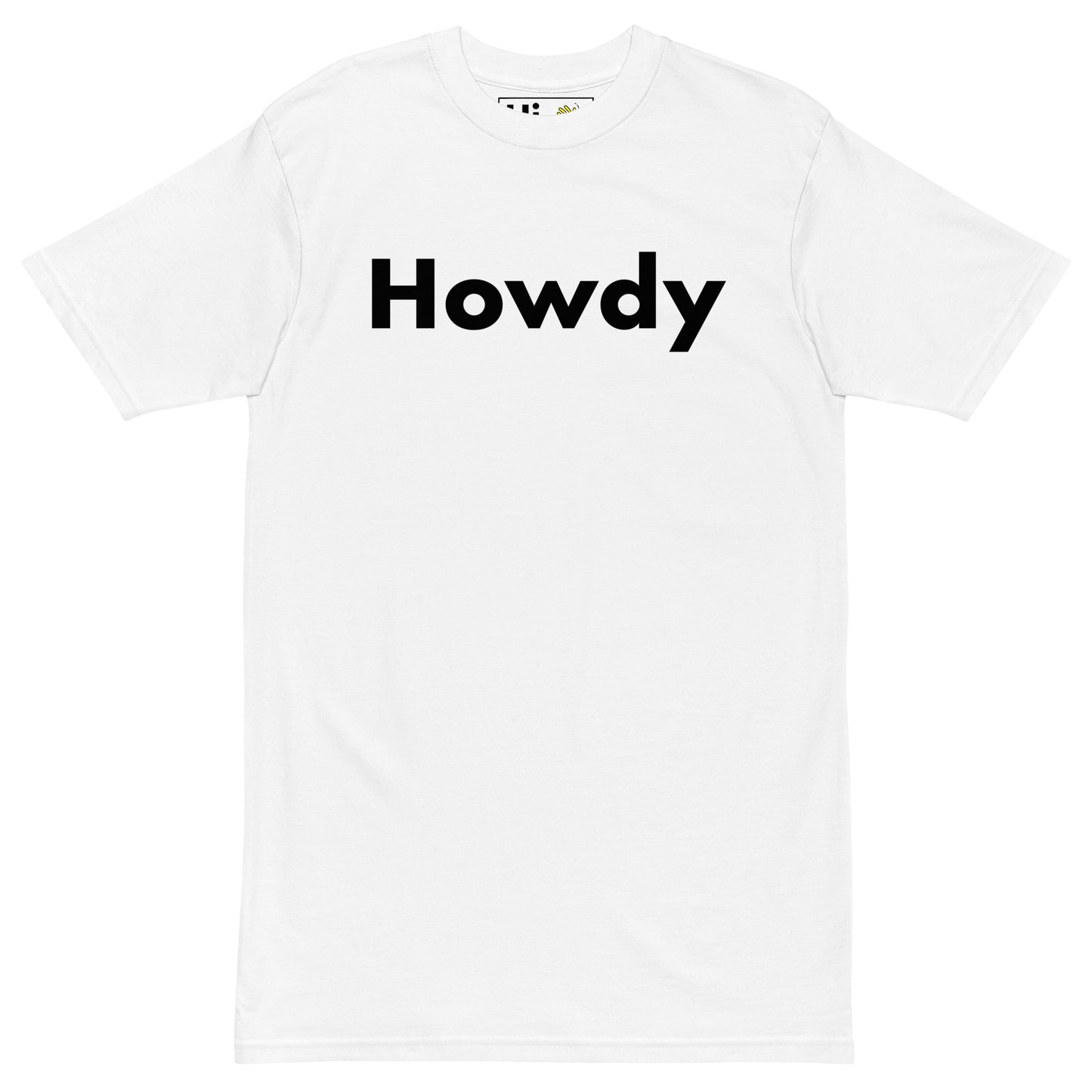 Hi Howdy USA Greeting T shirt in white
