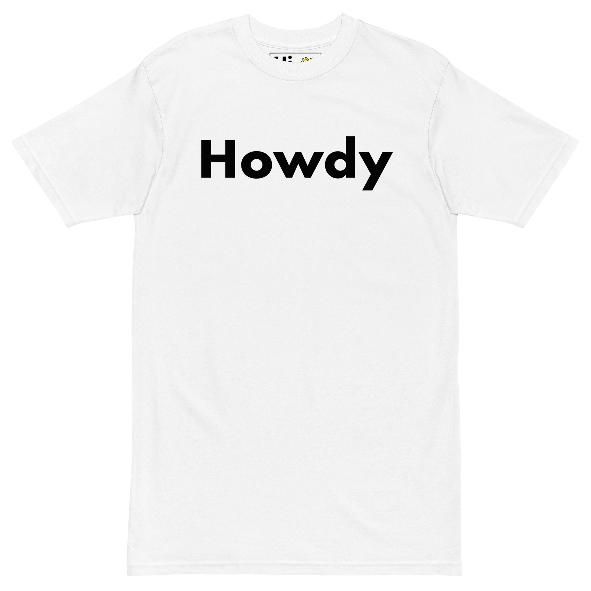 Hi Howdy USA Greeting T shirt in white