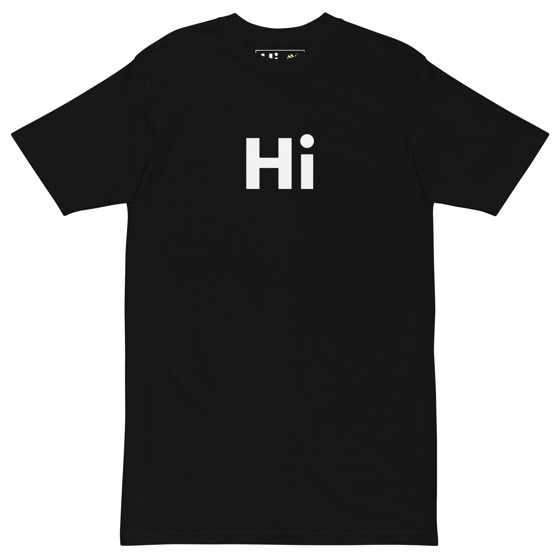 Hi Johnny Original Hi American Greeting T Shirt in black front