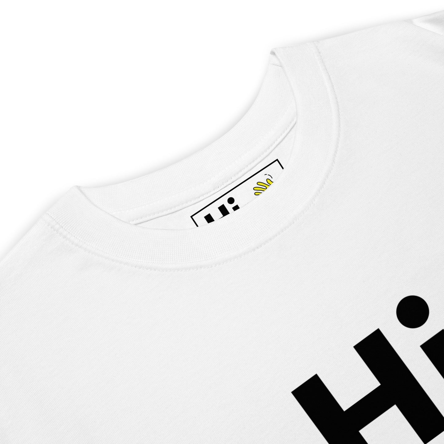Hi Johnny Original Hi American Greeting T Shirt in white front detail