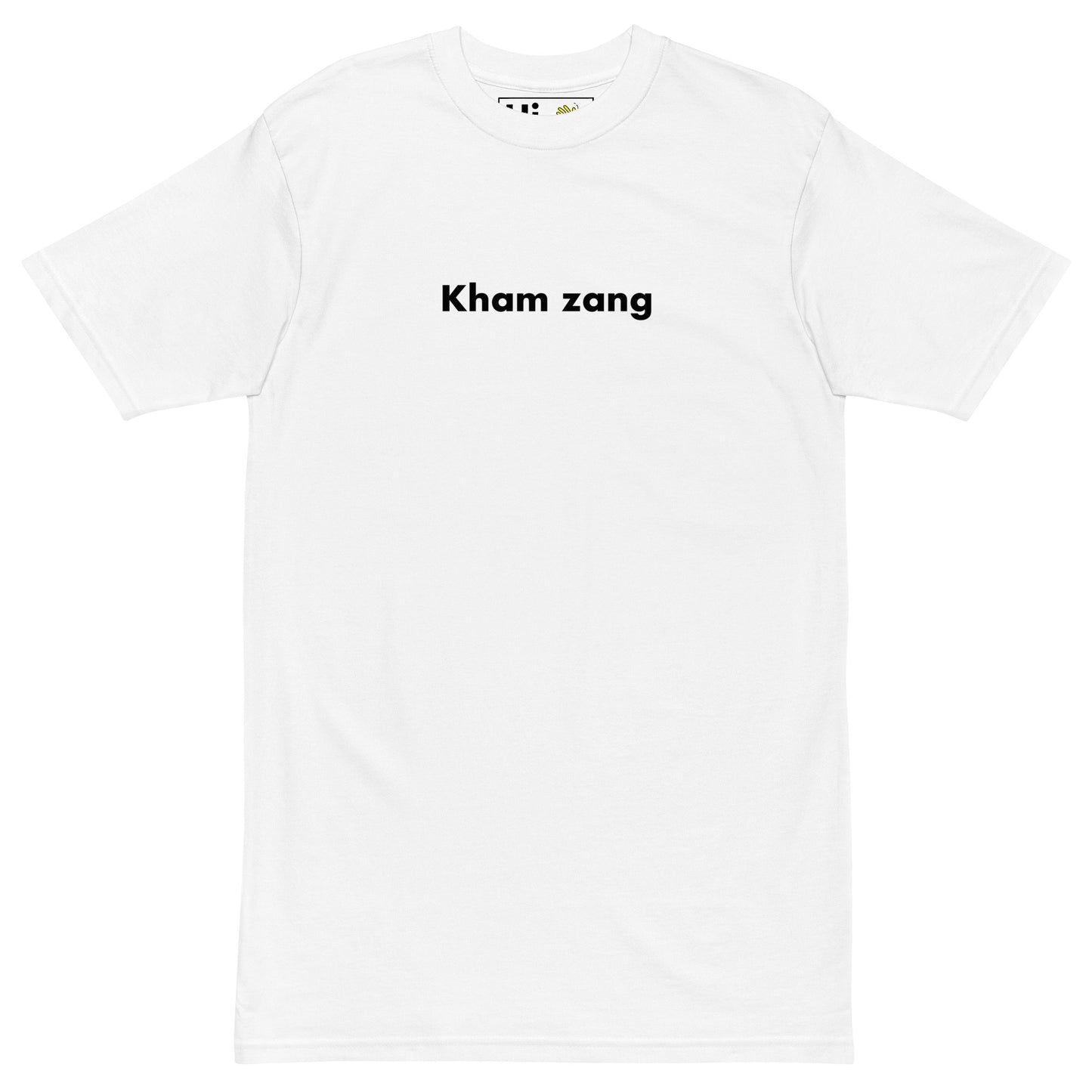 Hi Kham zang Tibetan Greet Tee in white