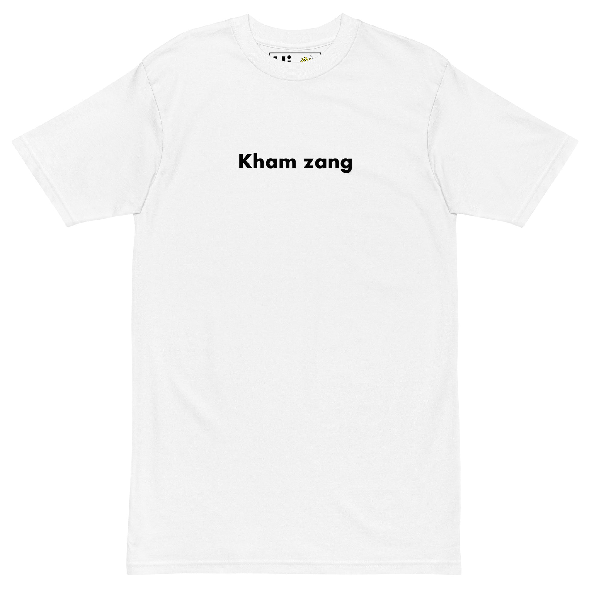 Hi Kham zang Tibetan Greet Tee in white