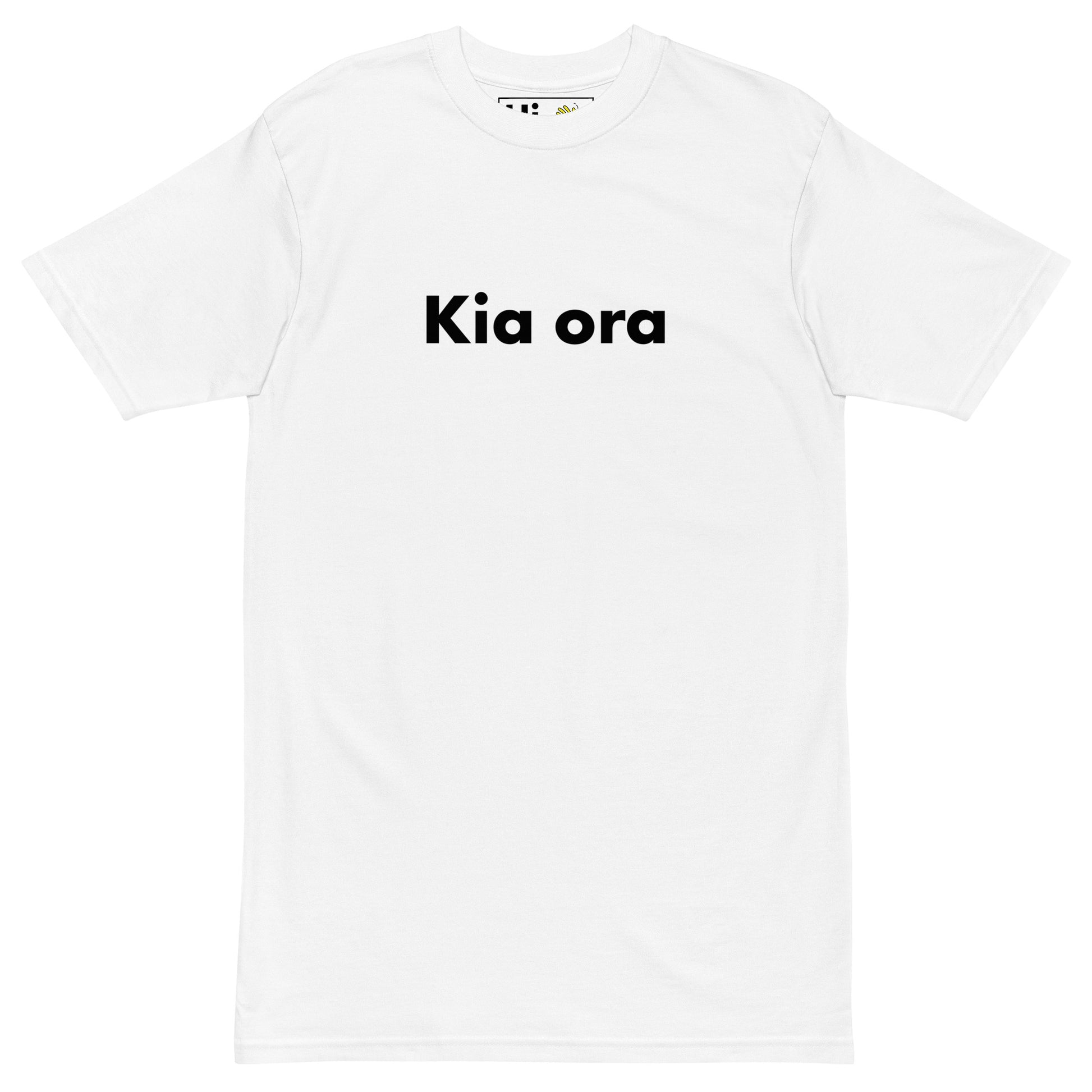 Hi Kia Ora Maori Greeting T Shirt in white
