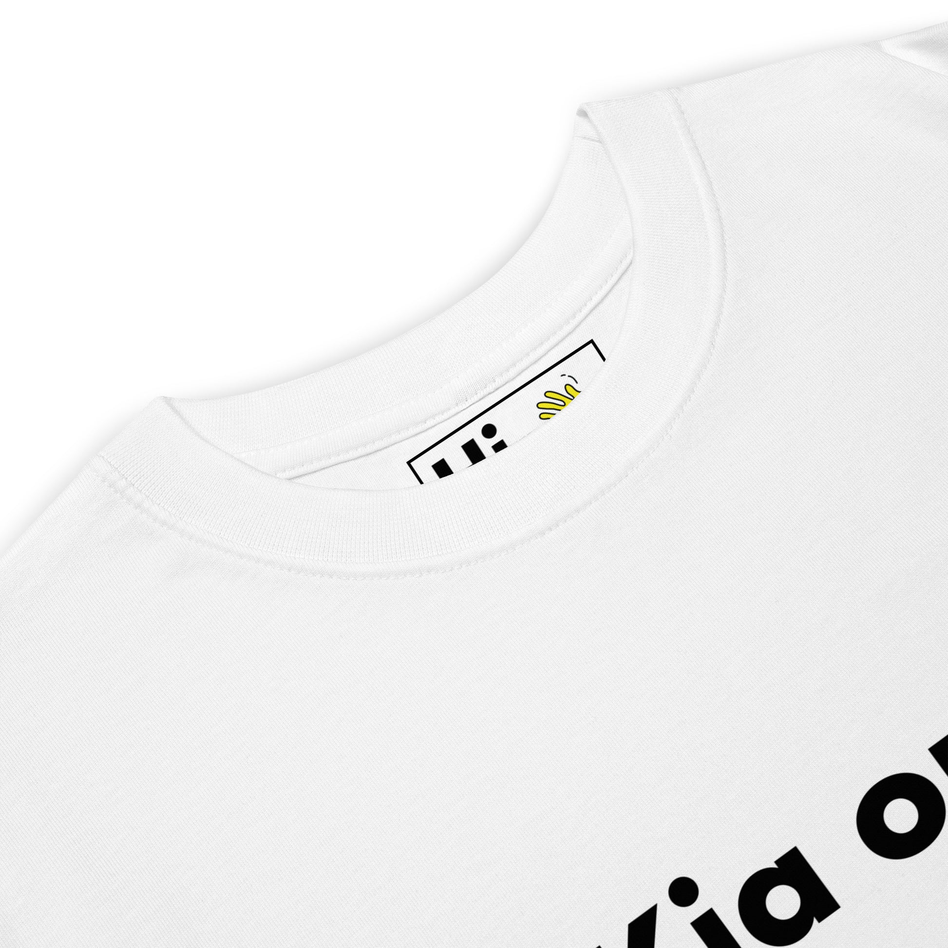 Hi Kia Ora Maori Greeting T Shirt in white front detail
