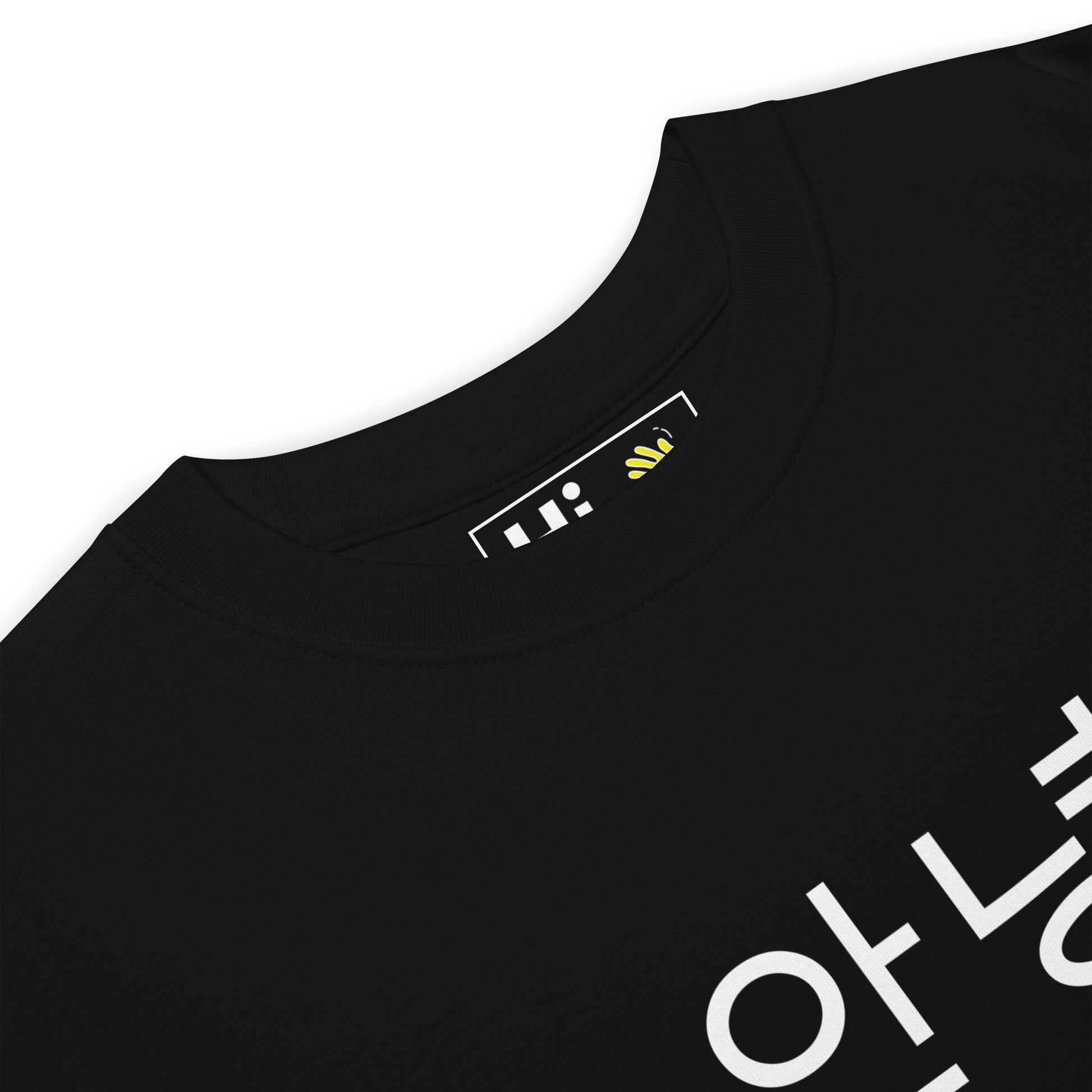 Hi 안녕 Korean Greeting Tee by Happy interactions in black