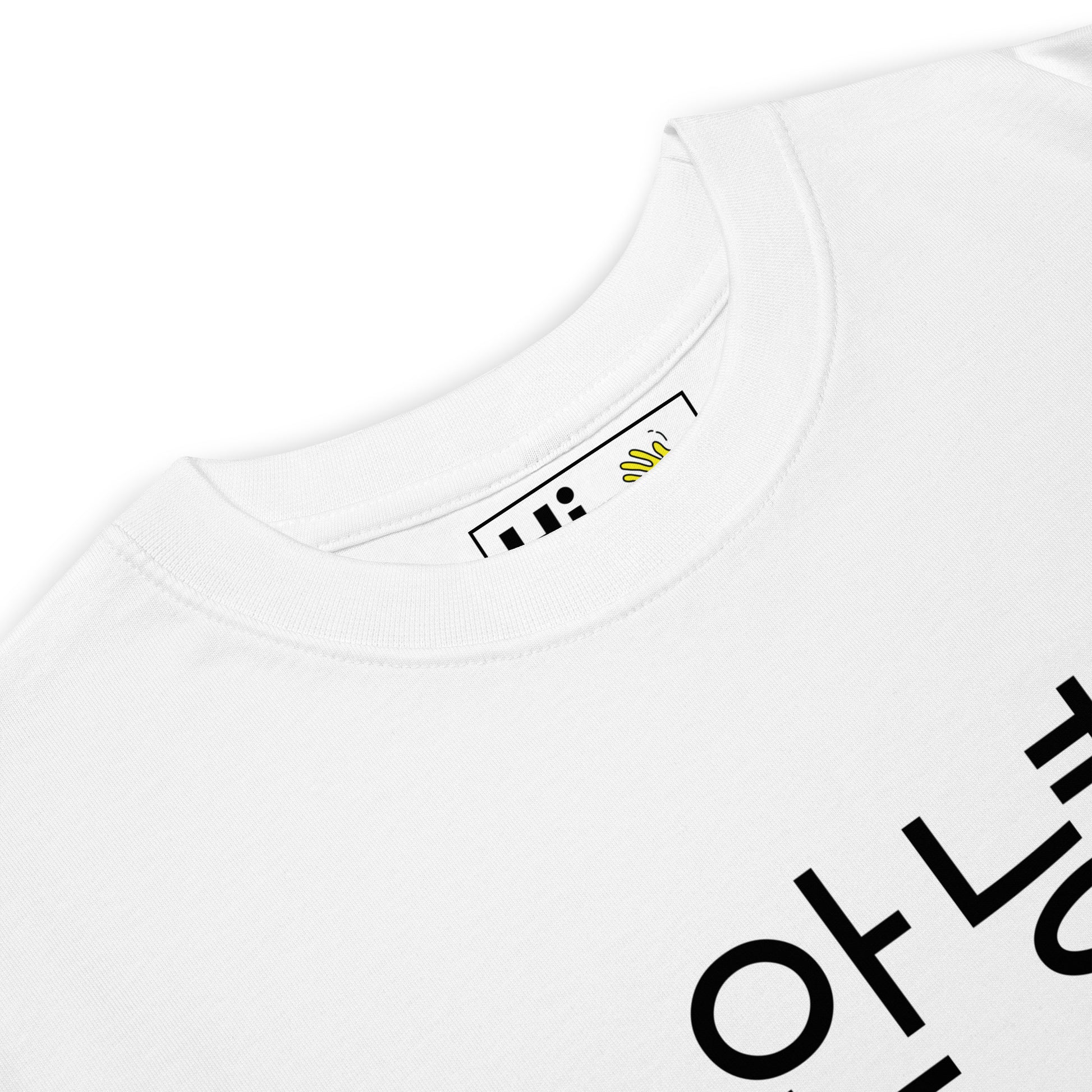 Hi 👋 안녕 Korean Greeting Tee by Happy interactions in white