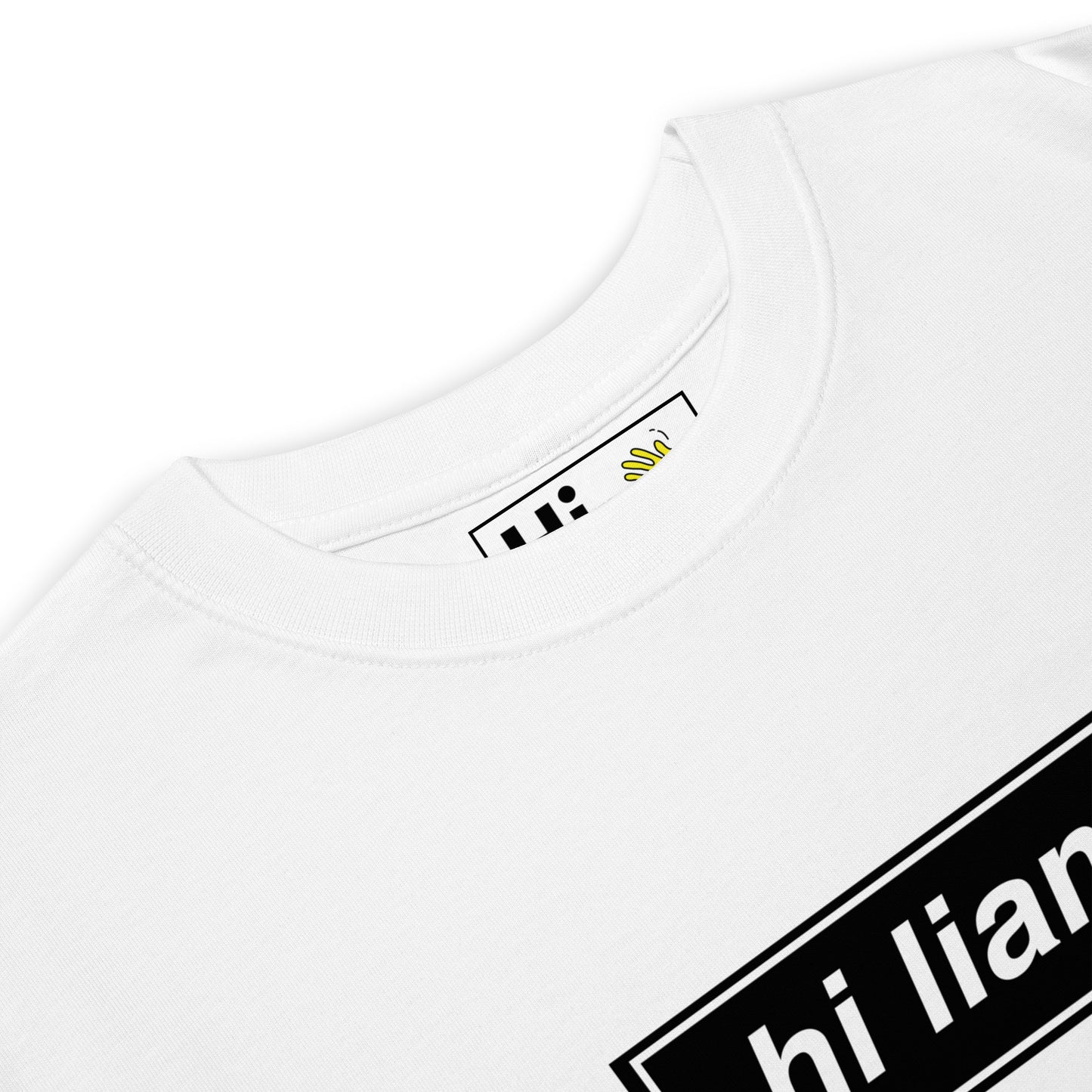 Hi Liam Oasis Band and Concert T shirt in white, Decca logo in celebration of Oasis Live in '25