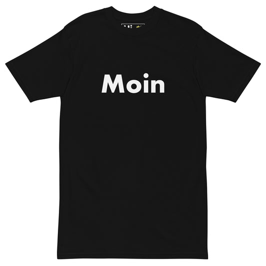 Hi Moin German Greeting T shirt in black