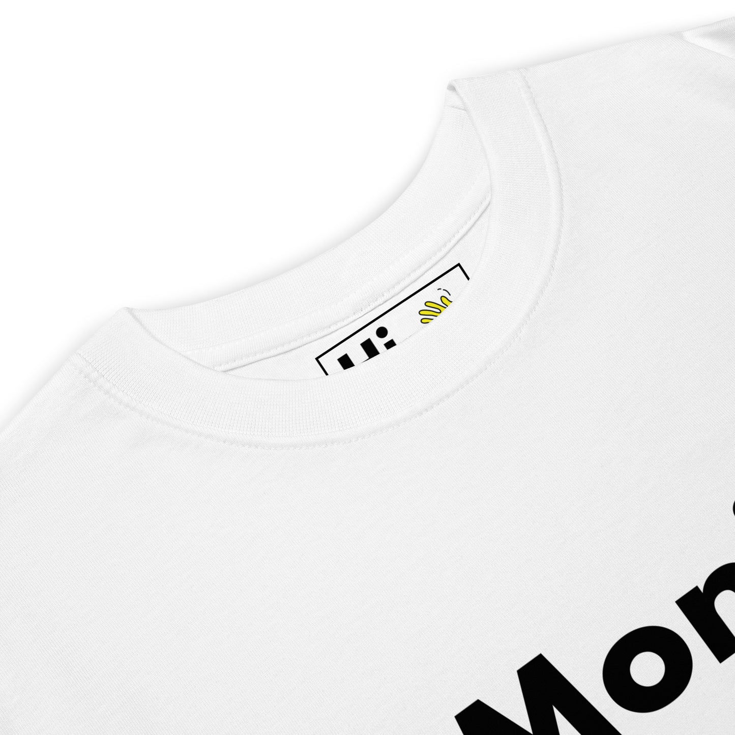 Hi Moni Malawian Greeting T shirt in white front detail