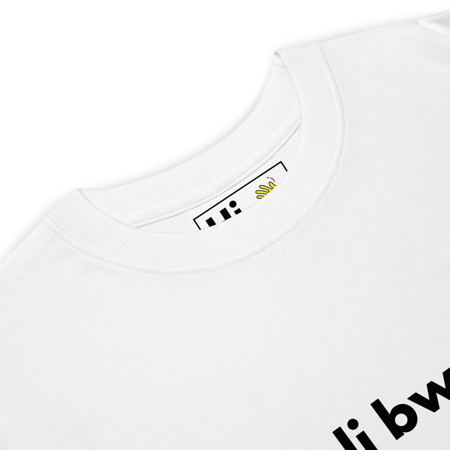 Hi Muli Bwanji Nyanja Greeting T shirt in white front detail