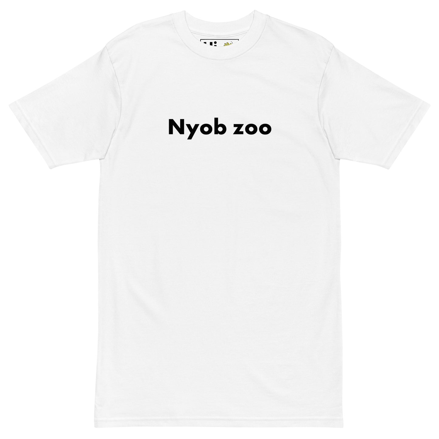 Hi Nyob zoo Hmong Asian Greeting T shirt in white front