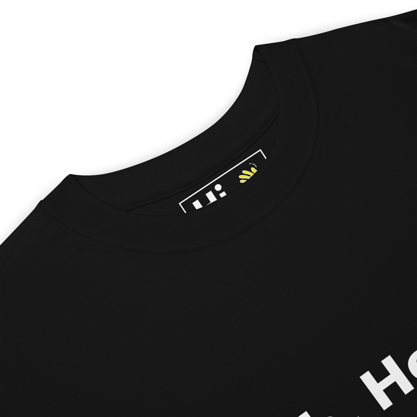 Hi Oh, Hello American Greeting T Shirt in black front detail
