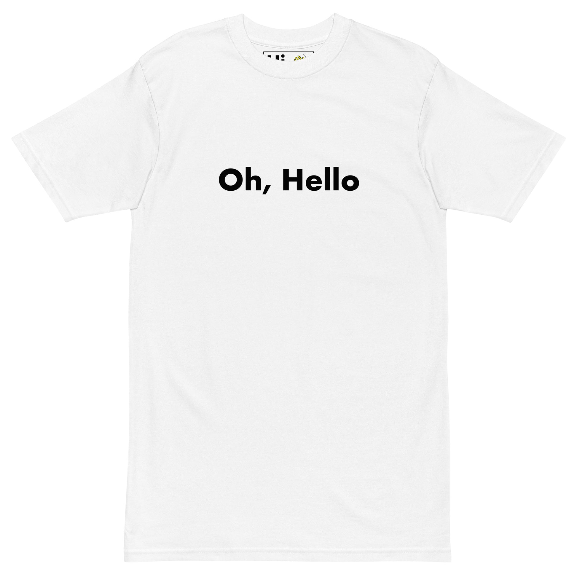 Hi Oh, Hello American Greeting T Shirt in white front