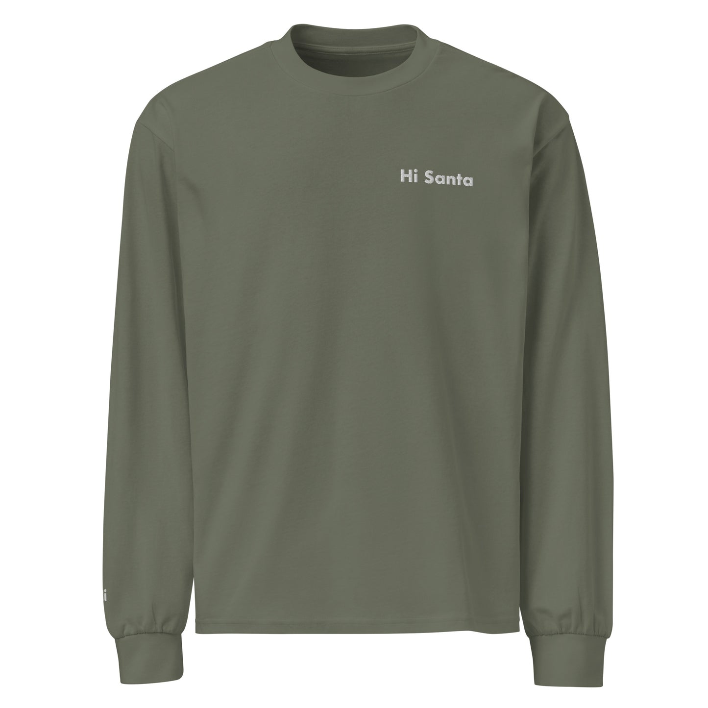 Hi Santa Longsleeve green 2