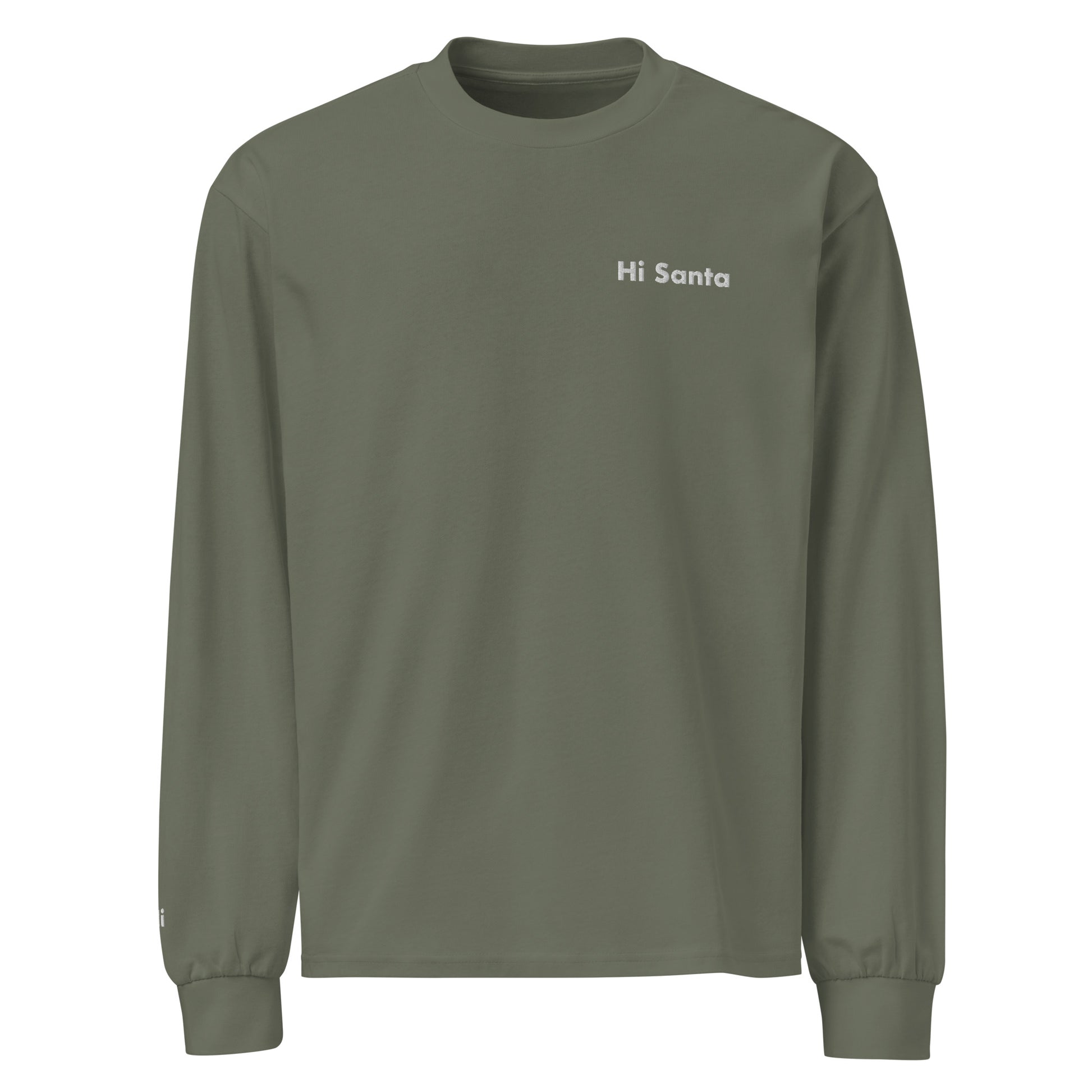 Hi Santa Longsleeve green 2