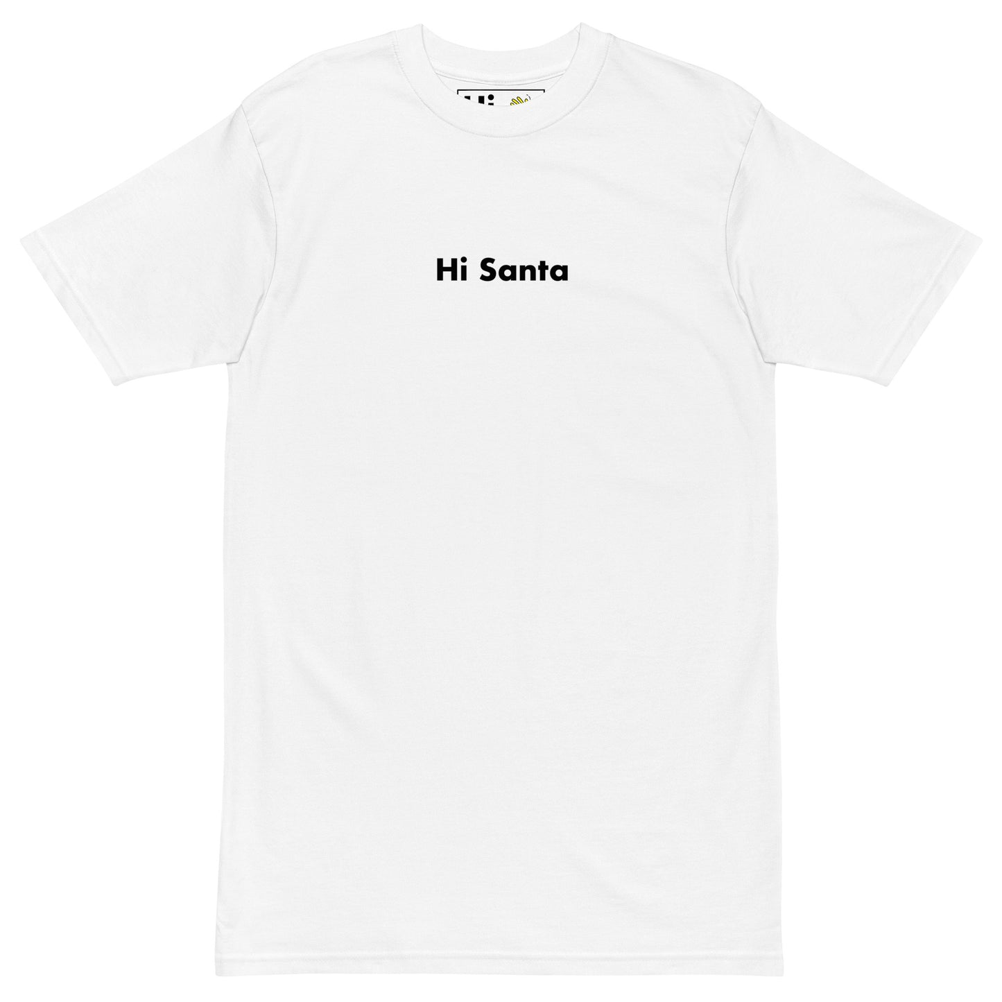 Hi Santa Tee in white