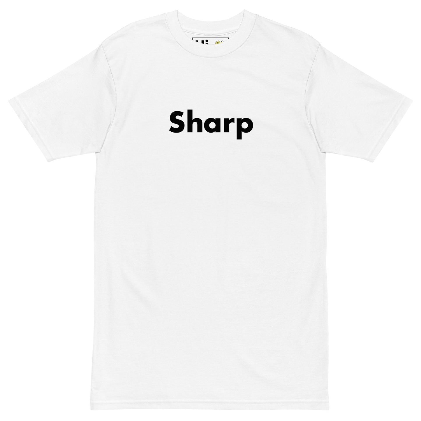 Hi Sharp South African Greeting T Shirt in white front