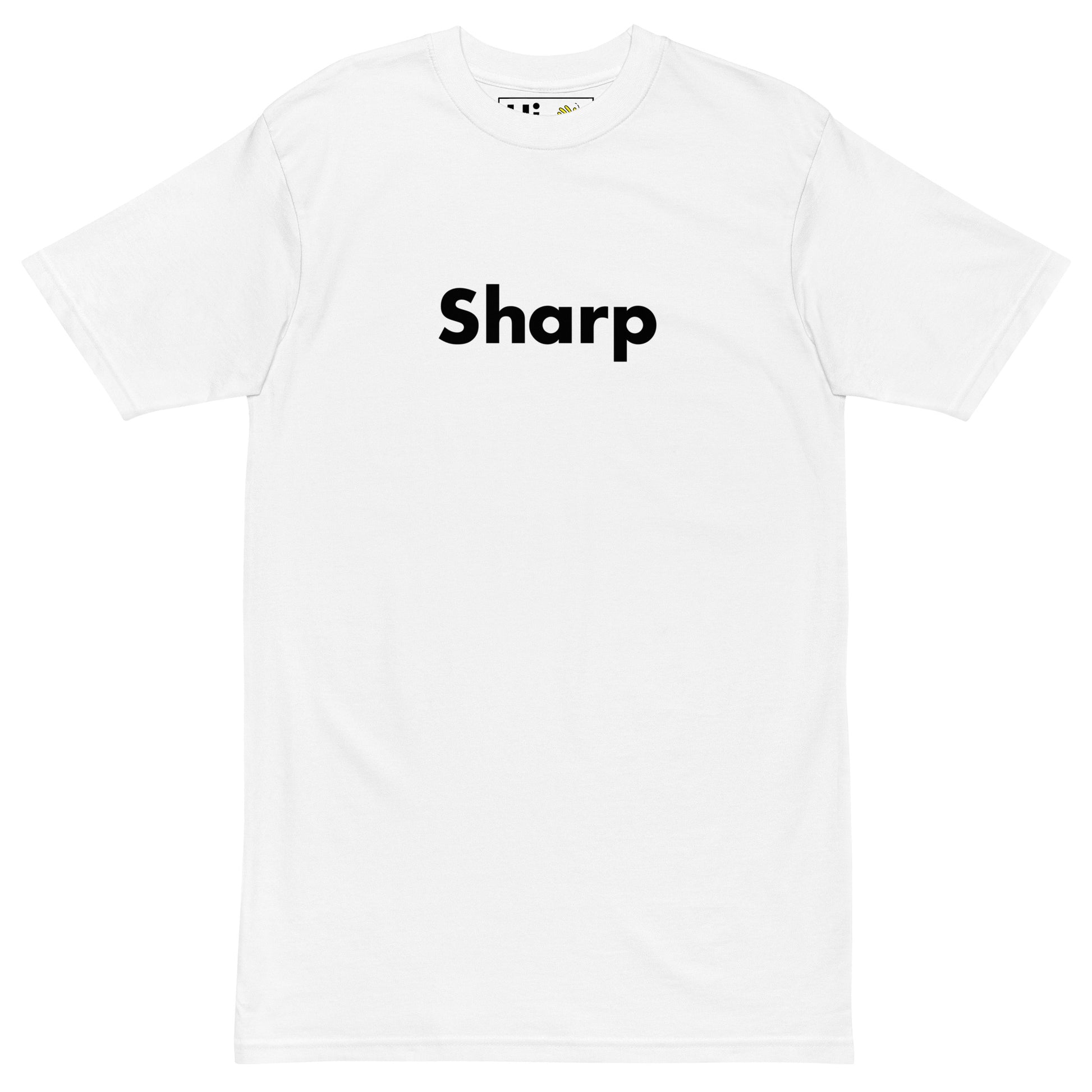 Hi Sharp South African Greeting T Shirt in white front