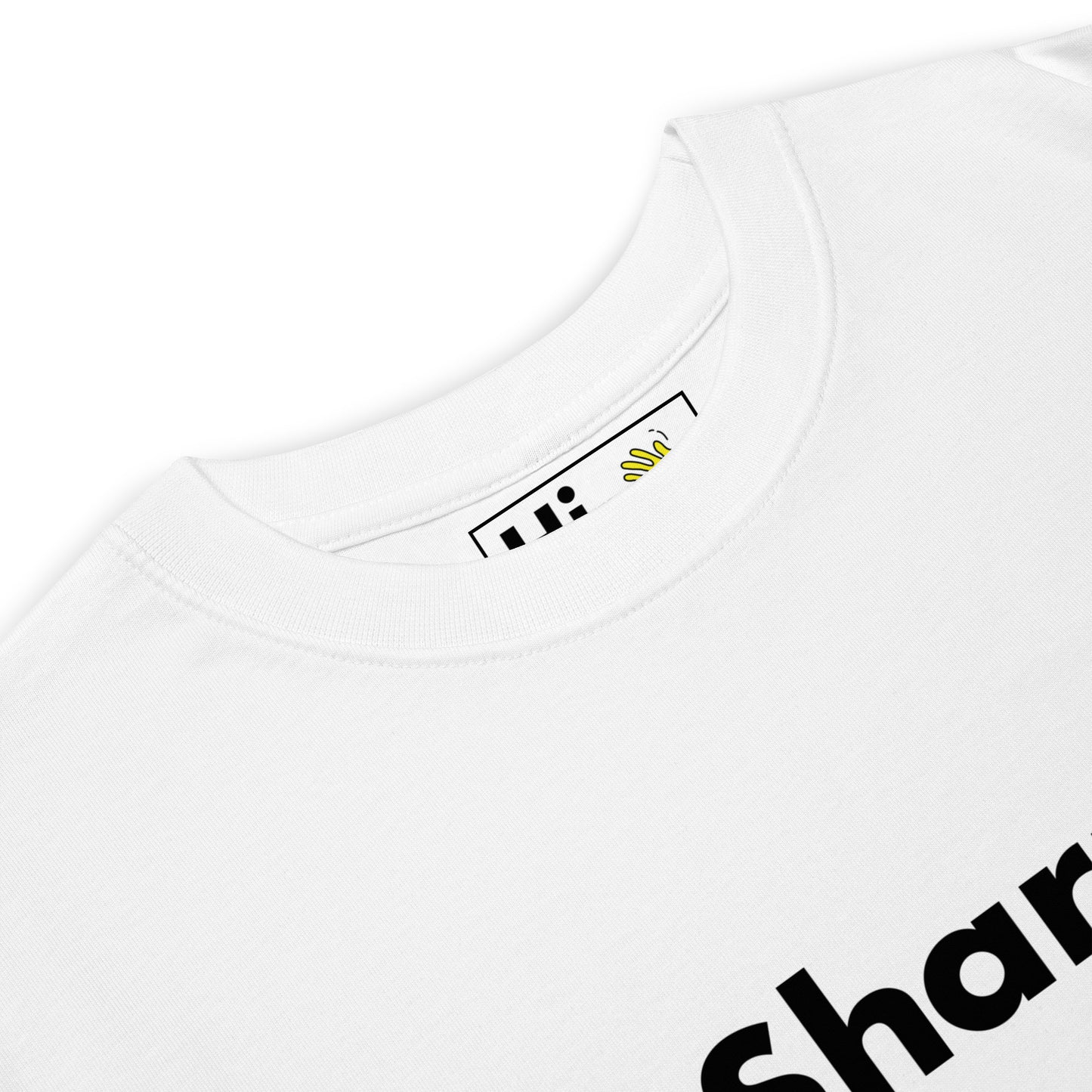 Hi Sharp South African Greeting T Shirt in white front detail