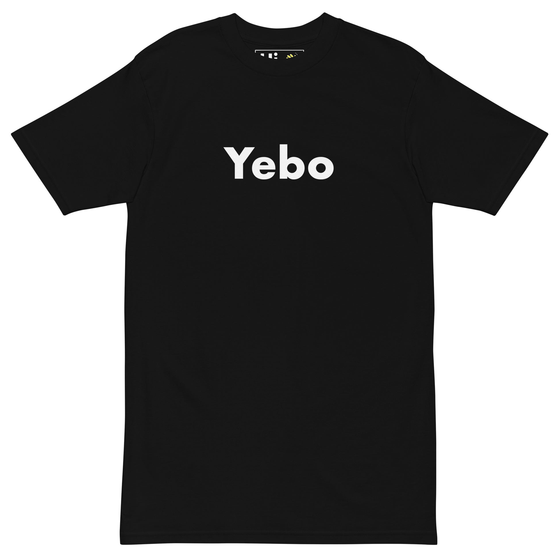 Hi Yebo South African Greeting T shirt from Happy interactions in black, front