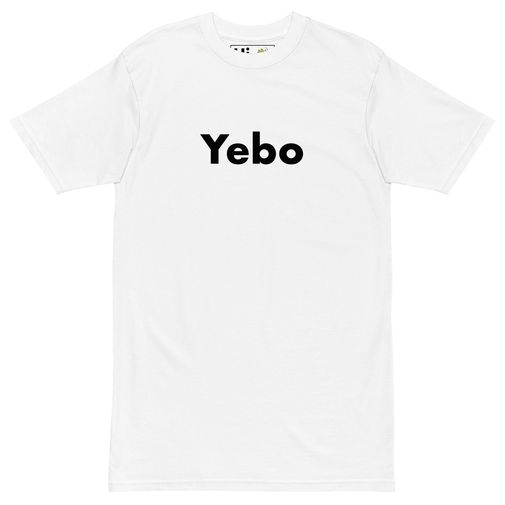 Hi Yebo South African Greeting T shirt from Happy interactions in white, front