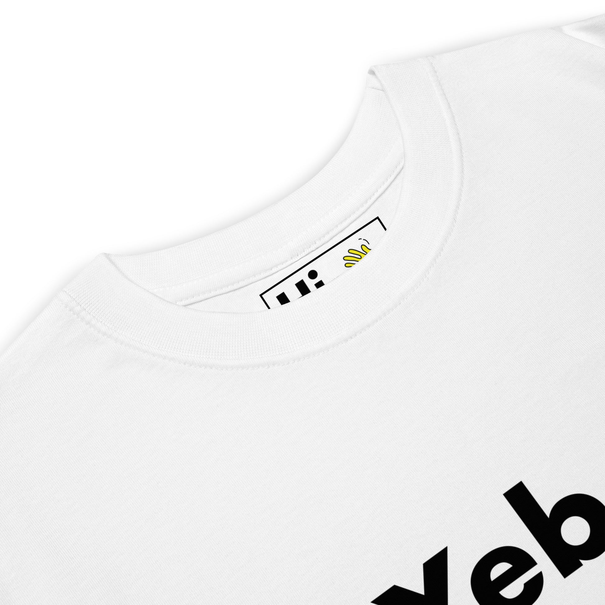 Hi Yebo South African Greeting T shirt from Happy interactions in white, front detail
