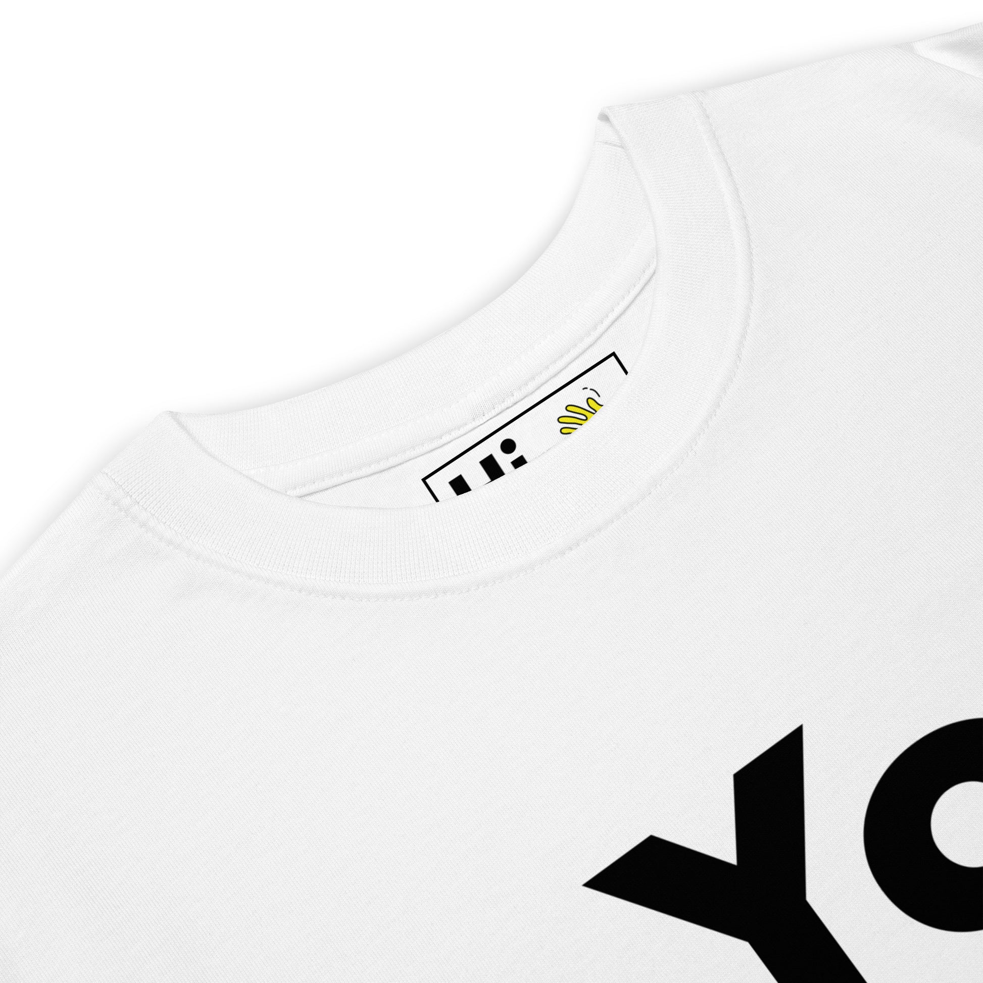 Hi Yo New York Brooklyn Greeting T Shirt in white, front detail