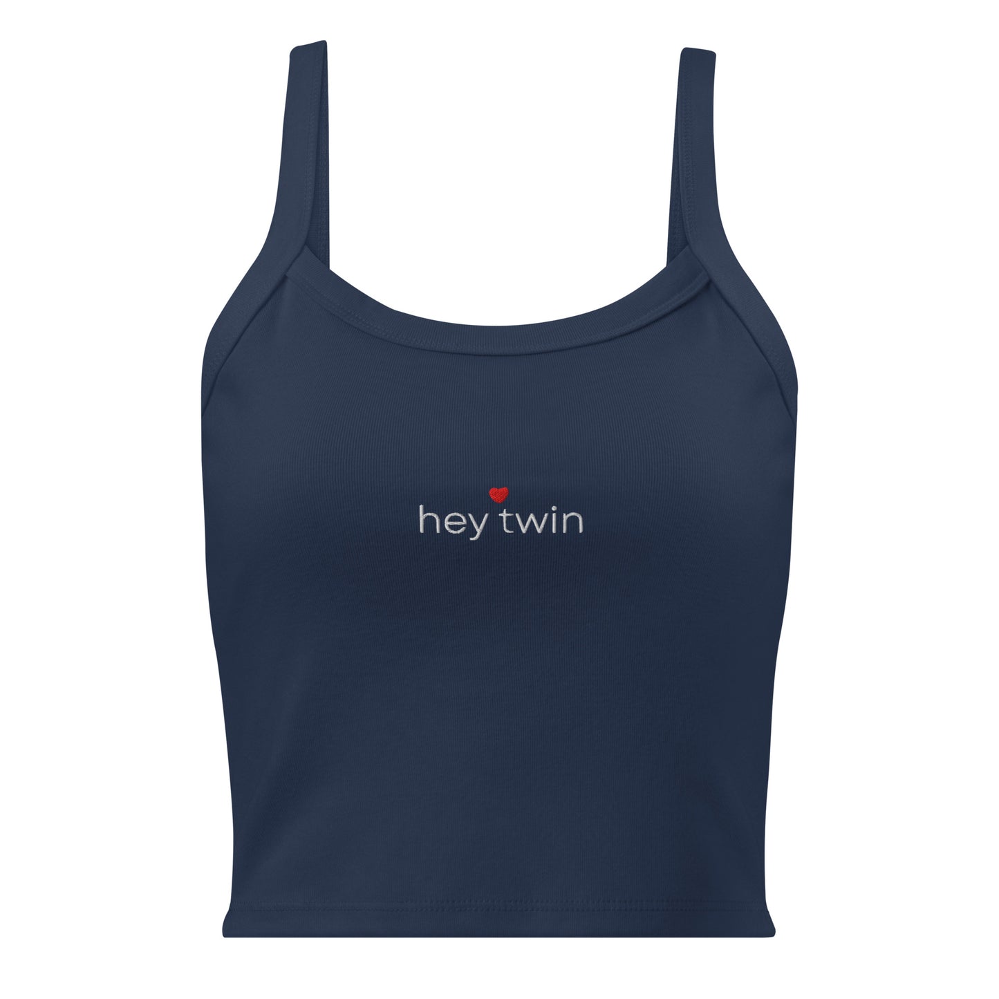 hey twin tank top blue