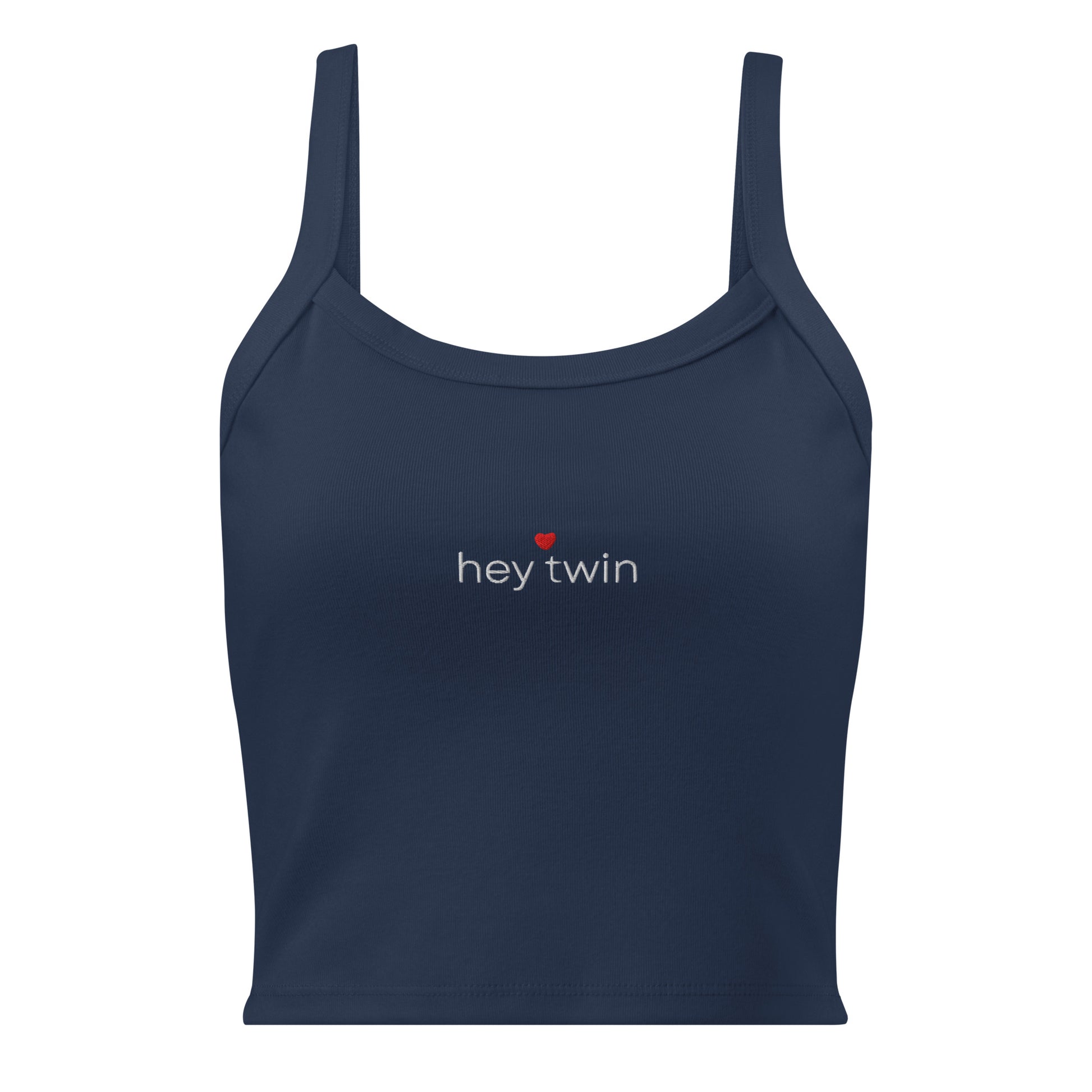 hey twin tank top blue