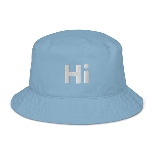 Hi Bucket Hat Organic in Slate Blue by HiJohnny.com