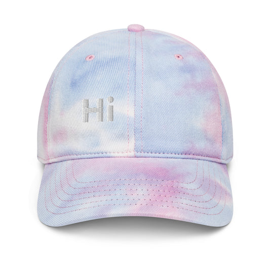 Hi Ciao Tie Dye Cotton Candy Hat front