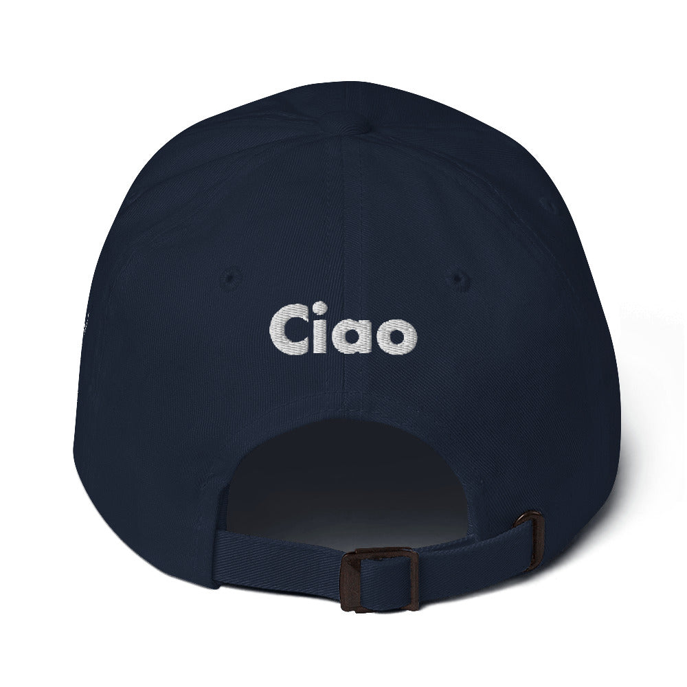 Hi Ciao hat in navy back