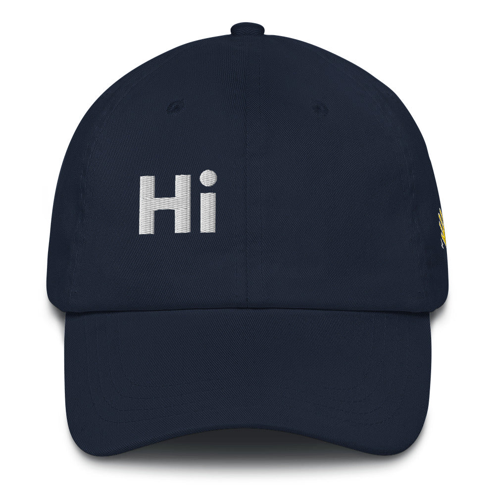 Hi Ciao hat in navy front